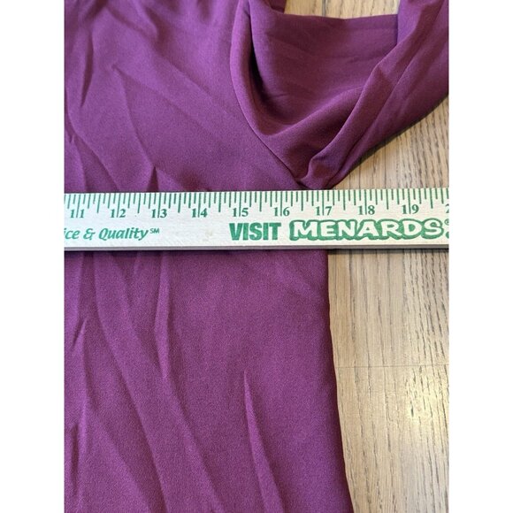 Naked Zebra Burgundy Dress Style# MD110145 Size Small Flare Sleeves Modern Boho - Picture 4 of 13